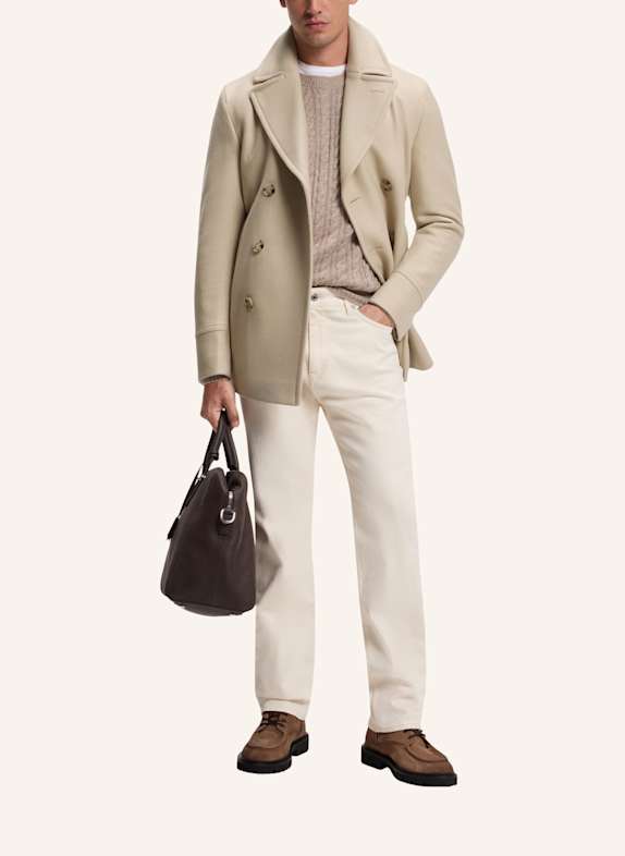 BOSS Mantel H-HYDE-PCOAT-234 Slim Fit BEIGE