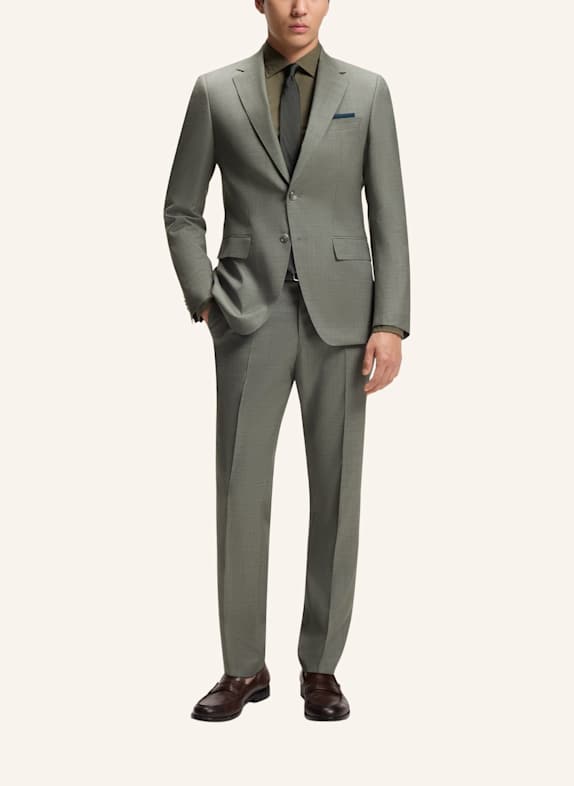 BOSS Anzug H-HUGE-2PCS-263 Slim Fit GRÜN