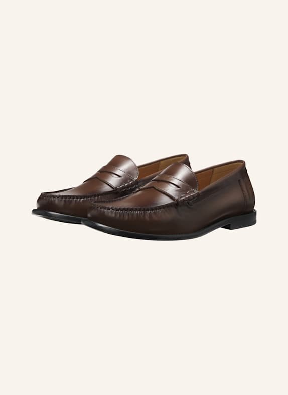 BOSS Slipper TEVAN_MOCC_BOPE DUNKELBRAUN