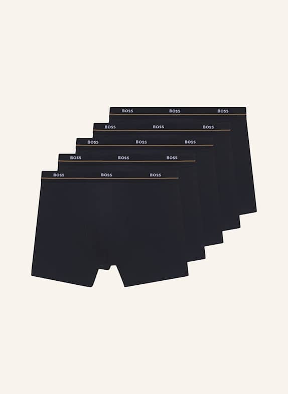 BOSS Boxershort BOXERBR 5P ESSENTIAL DUNKELBLAU