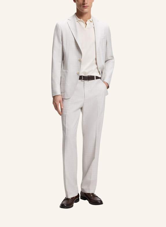 BOSS Anzughose C-PIERO-263 Straight Fit WEISS