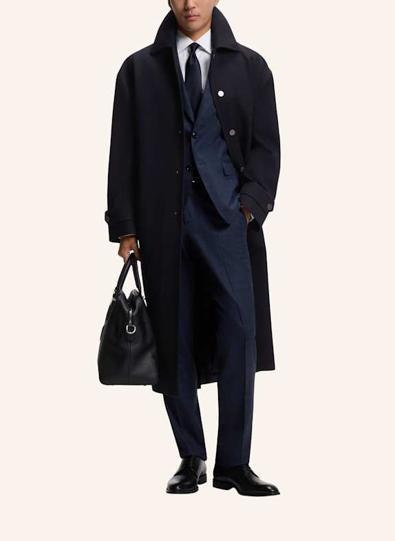 BOSS Mantel C-COLIN-BLTPRESS-264 Relaxed Fit DUNKELBLAU