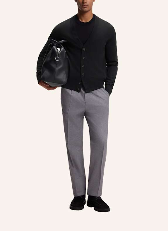 BOSS Strickjacke H-MARDON Regular Fit SCHWARZ