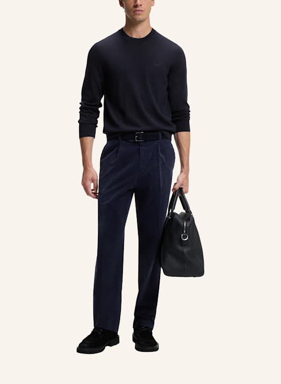 BOSS Pullover H-LENO-L Regular Fit DUNKELBLAU