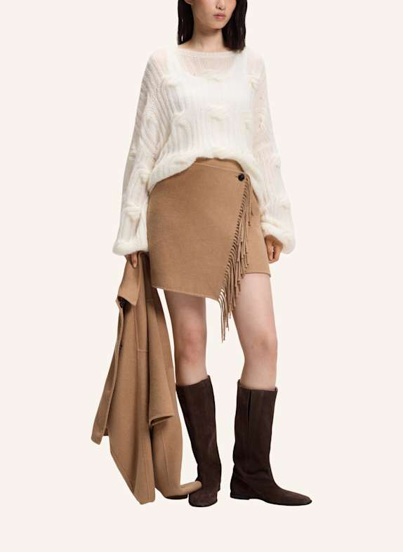 BOSS Pullover C_FAMAE Oversize Fit WEISS
