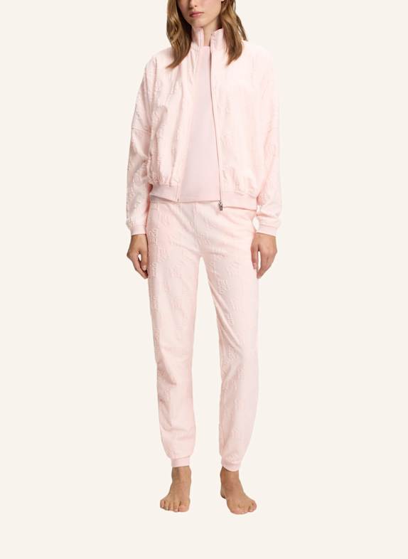 HUGO Loungewear Jacke TERRYMONOGRAM_JACKET HELLROSA
