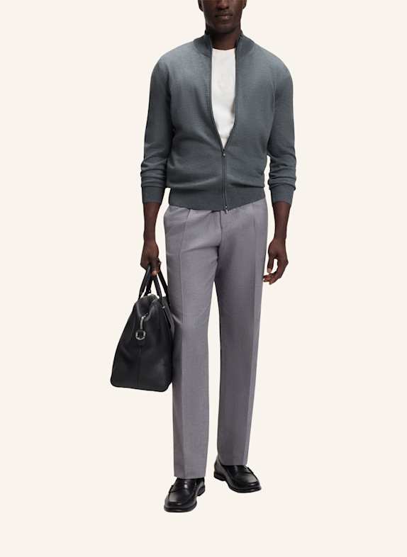 BOSS Strickjacke BALONSO GRAU
