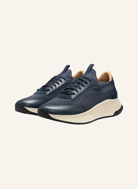 BOSS Casual Slipper TTNM EVO_SLON_KNBULT DUNKELBLAU