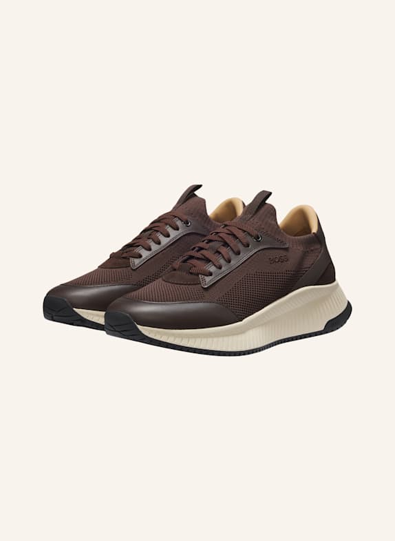 BOSS Casual Slipper TTNM EVO_SLON_KNBULT DUNKELBRAUN