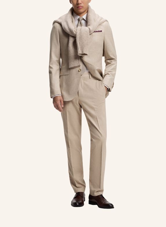 BOSS Anzug L-HESTON2PCSSOFT-264 Slim Fit BEIGE