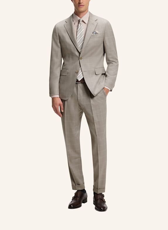 BOSS Anzug L-HESTON-2PCS-264 Slim Fit BEIGE