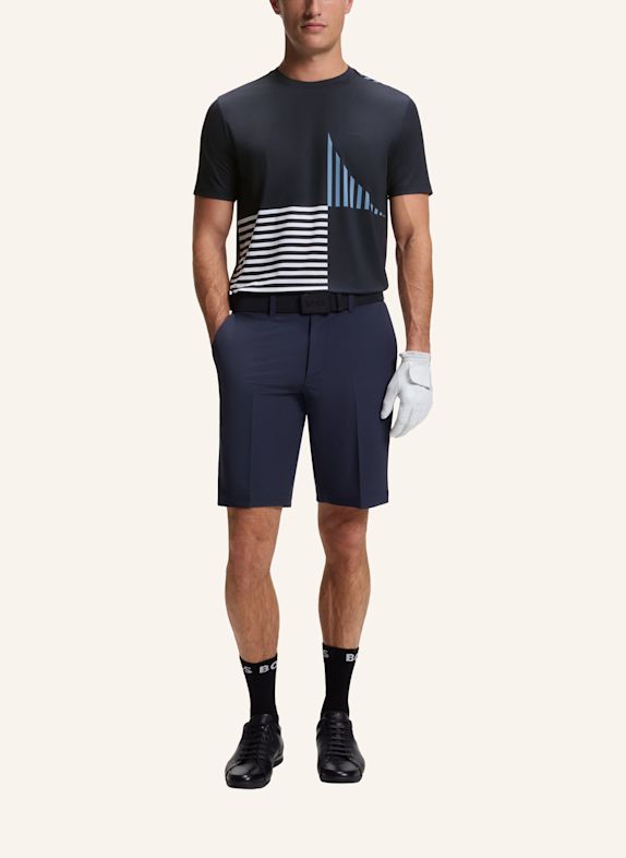 BOSS T-Shirt TEE STRIPED C1 Regular Fit DUNKELBLAU