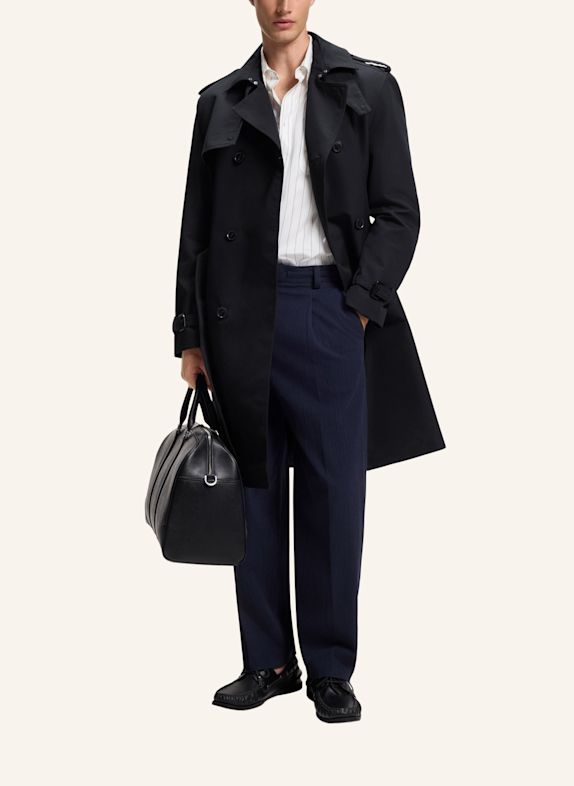 HUGO Trenchcoat MALUKS2631 Regular Fit DUNKELBLAU