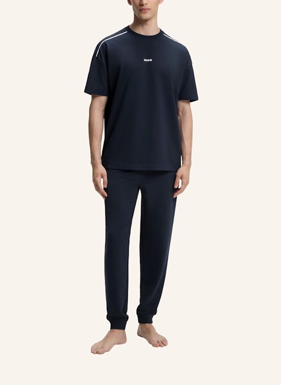 HUGO Loungewear Oberteil NOAH T-SHIRT Relaxed Fit DUNKELBLAU