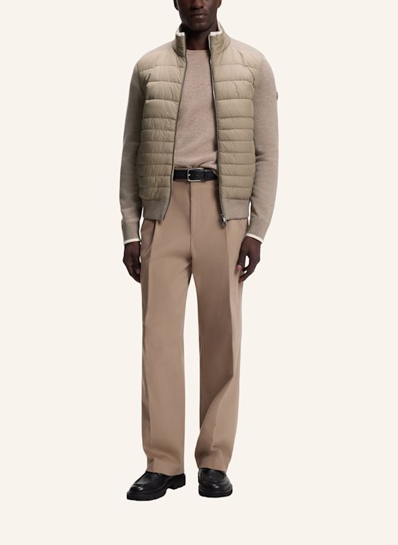 BOSS Strickjacke H-FACENTE Regular Fit BRAUN