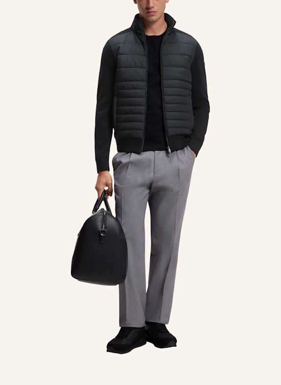 BOSS Strickjacke H-FACENTE Regular Fit SCHWARZ