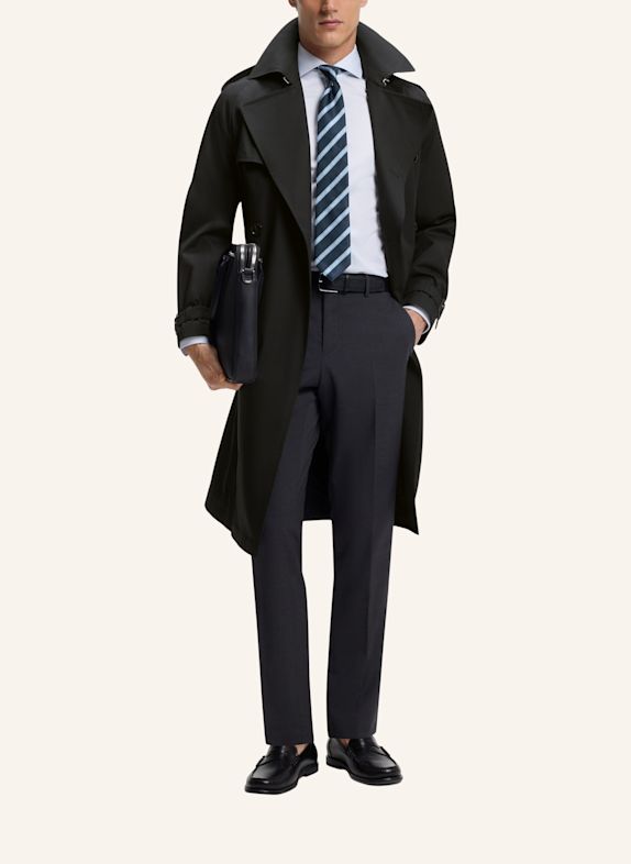 BOSS Trenchcoat H-JAREDTRENCHB1_263F Regular Fit SCHWARZ