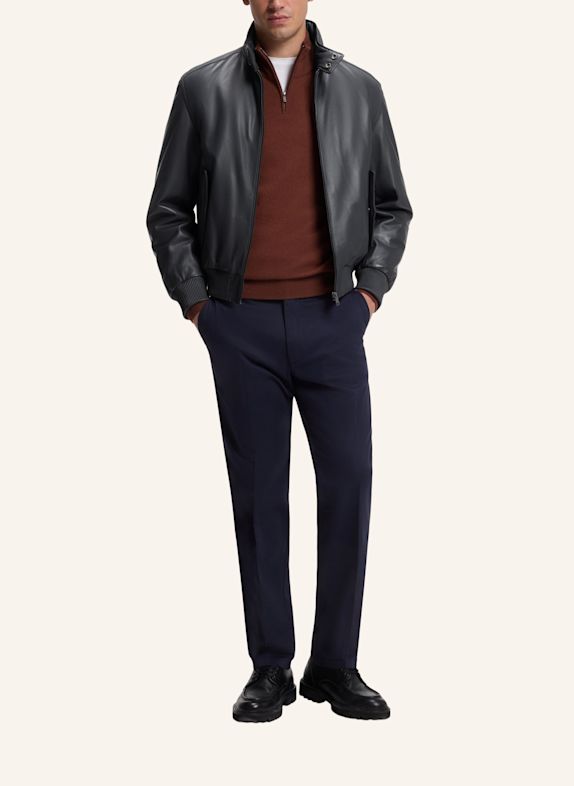 BOSS Lederjacke C-MARAC BLAU