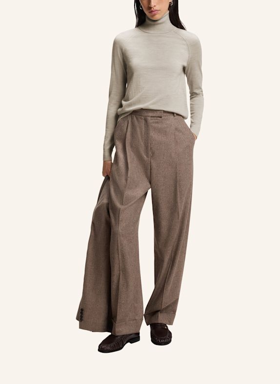 BOSS Rollkragenpullover FRIZANI BEIGE