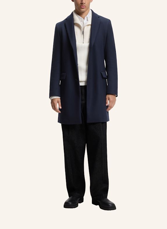 HUGO Casual Mantel MIGOR2641 Slim Fit DUNKELBLAU