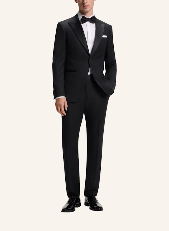 BOSS Anzug H-HUGE-2PCS-TUX-264 Slim Fit SCHWARZ