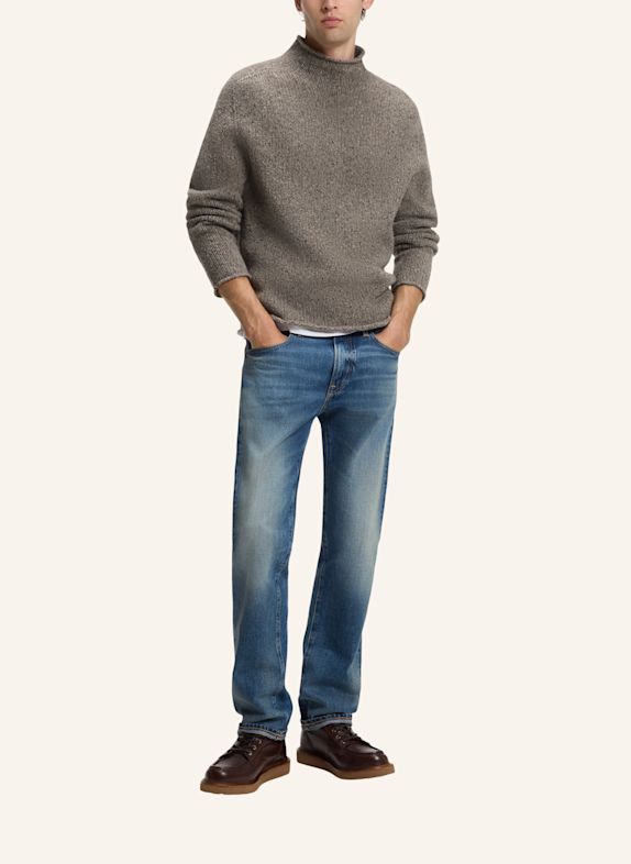 BOSS Pullover FIRAS_DB Regular Fit HELLBRAUN