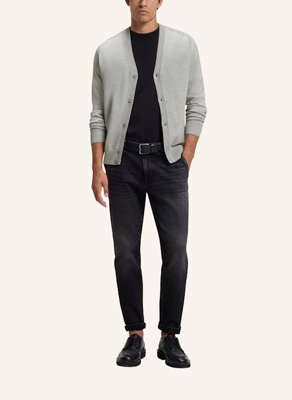 BOSS Strickjacke AVAC_CD-1 Regular Fit GRAU
