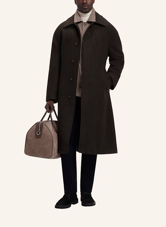 BOSS Mantel C-COLIN-BLT-264 Relaxed Fit DUNKELBRAUN