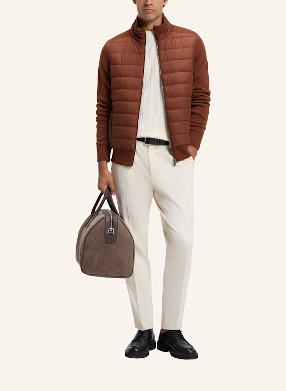 BOSS Strickjacke H-FACENTE_IN Regular Fit BRAUN