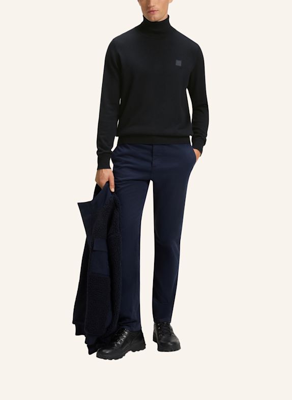 BOSS Rollkragenpullover AKIRO DUNKELBLAU