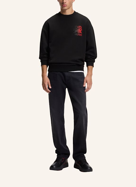 HUGO Sweatshirt DUNCANA_RB Relaxed Fit SCHWARZ
