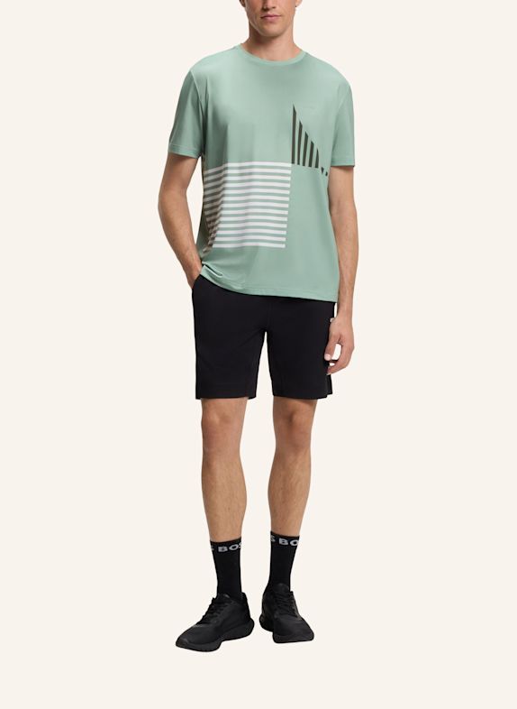 BOSS T-Shirt TEE STRIPED C1 Regular Fit GRÜN
