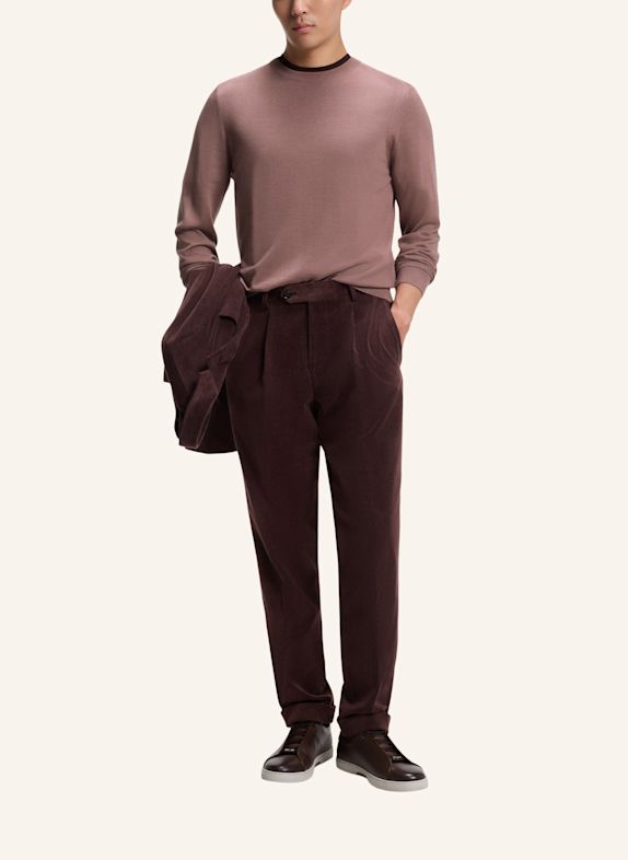 BOSS Pullover L-OVERO Regular Fit HELLBRAUN