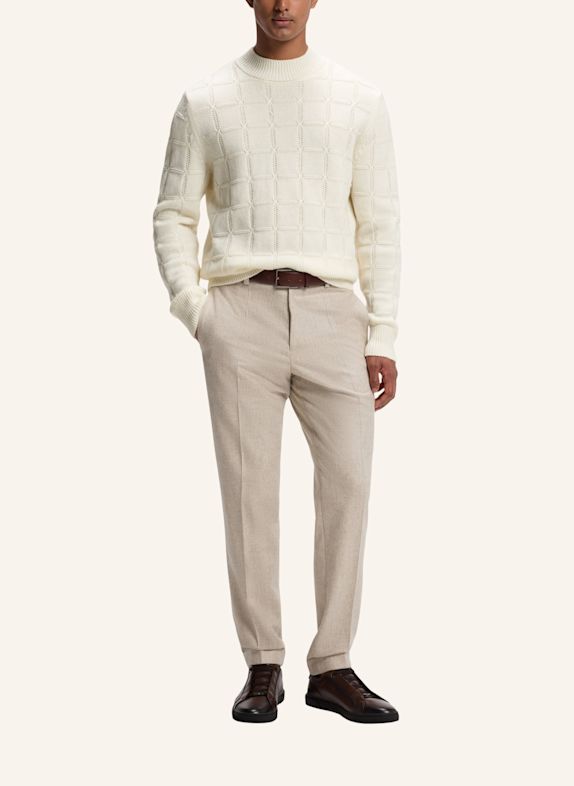 BOSS Pullover L-FREDO Regular Fit WEISS