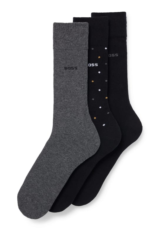 BOSS Socken Geschenk-Set 3P RS GIFT SET CC SCHWARZ