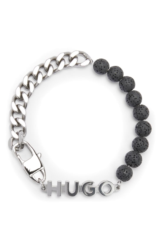 HUGO Armband E-VULCANO-BRA SILBER