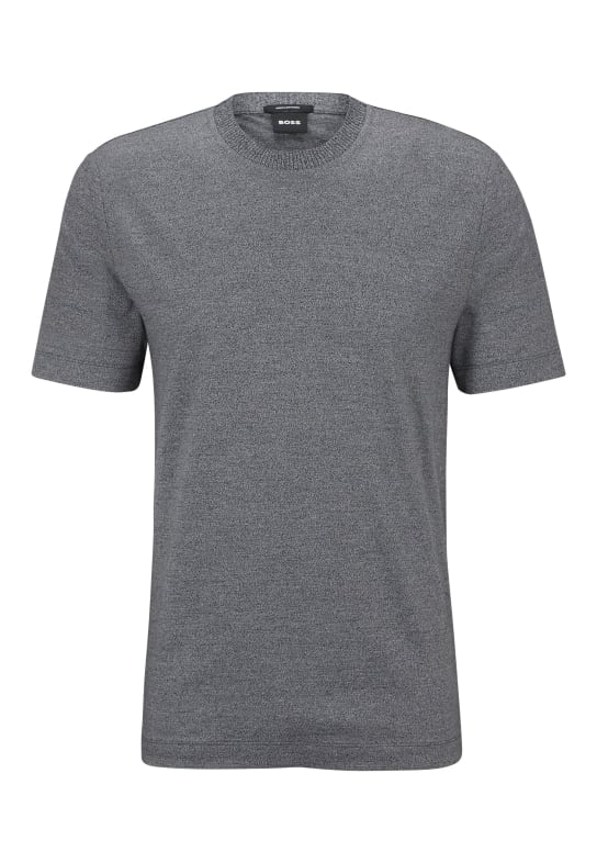 BOSS T-Shirt TIBURT 416 Regular Fit DUNKELGRAU