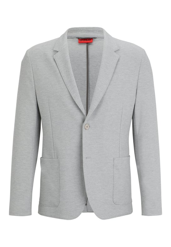 HUGO Blazer HAGALTO233J Slim Fit HELLGRAU