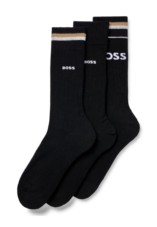 BOSS Business Socke 3P RS RIB ICONIC CC