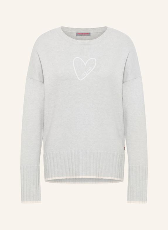 FRIEDA & FREDDIES Pullover GRAU/ SILBER