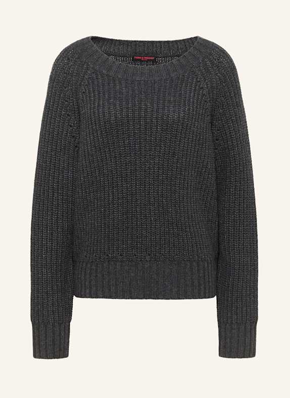 FRIEDA & FREDDIES Pullover GRAU/ GELB