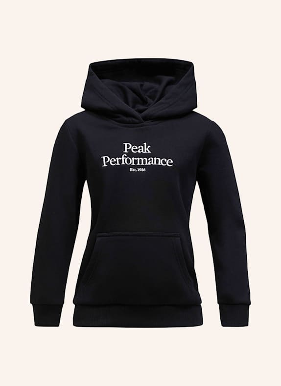 Peak Performance Kapuzensweatshirt SCHWARZ