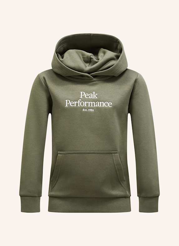 Peak Performance Kapuzensweatshirt OLIV