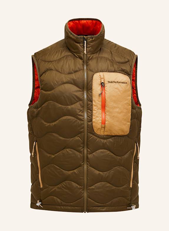 Peak Performance Daunenweste UTILITY HELIUM KHAKI