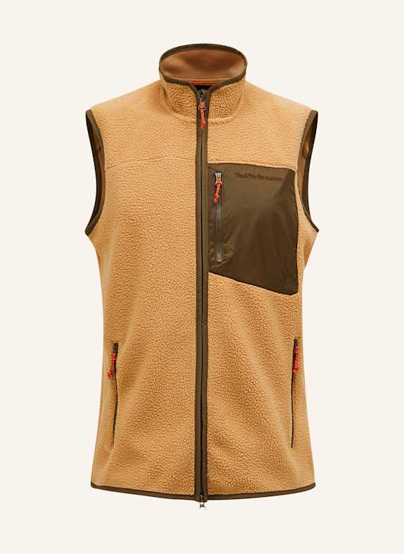 Peak Performance Fleeceweste CAMEL