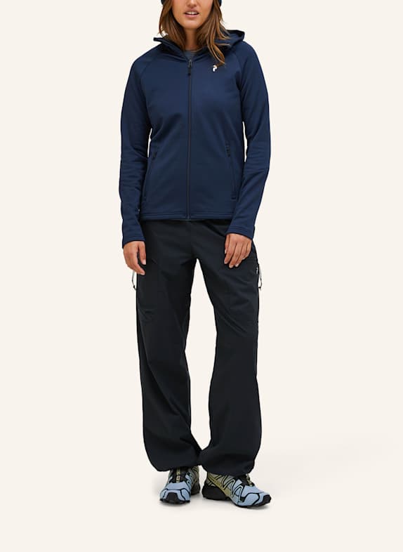 Peak Performance W Rider Essentials Midlayer Zip Hood Fleecejacke DUNKELBLAU