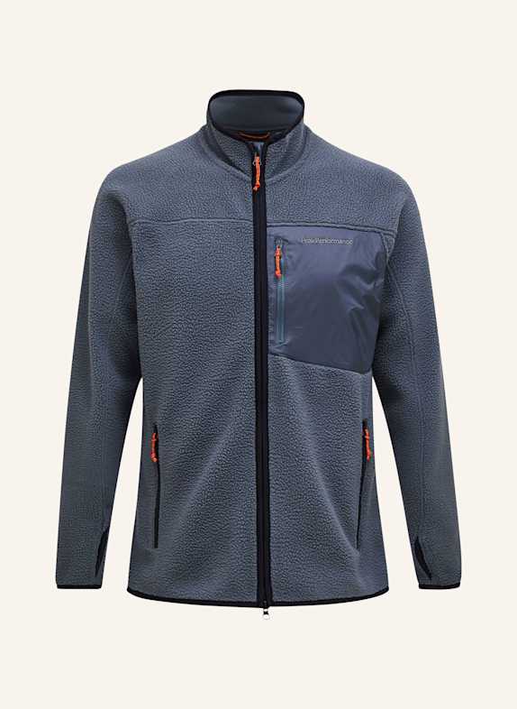 Peak Performance Fleecejacke PILE DUNKELGRAU