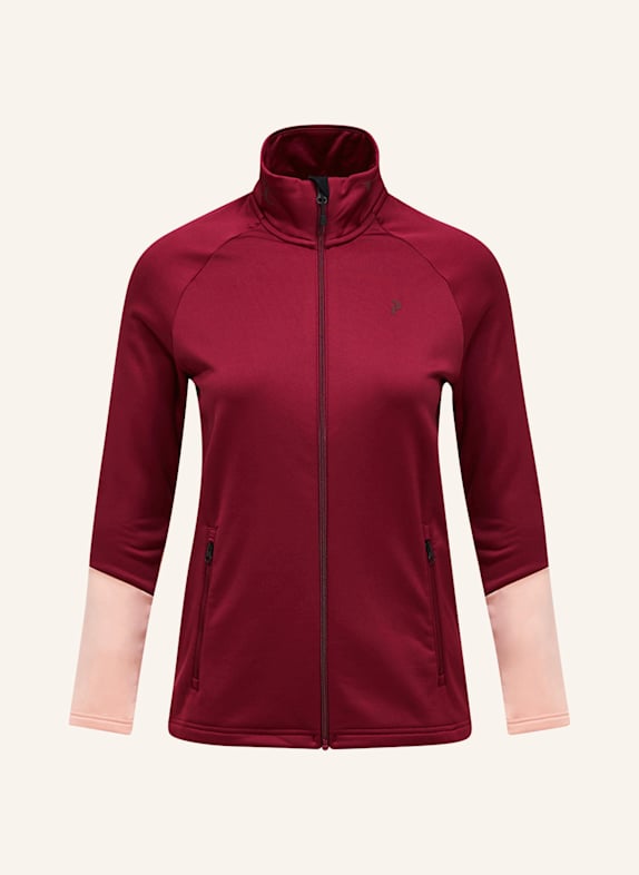 Peak Performance Midlayer-Jacke RIDER ESSENTIALS ROT