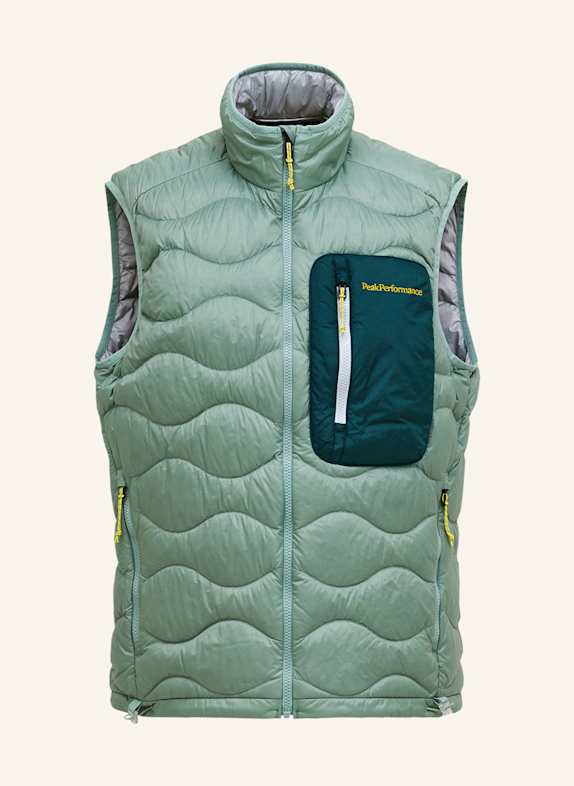 Peak Performance M Helium Utility Down Vest Daunenweste HELLGRÜN
