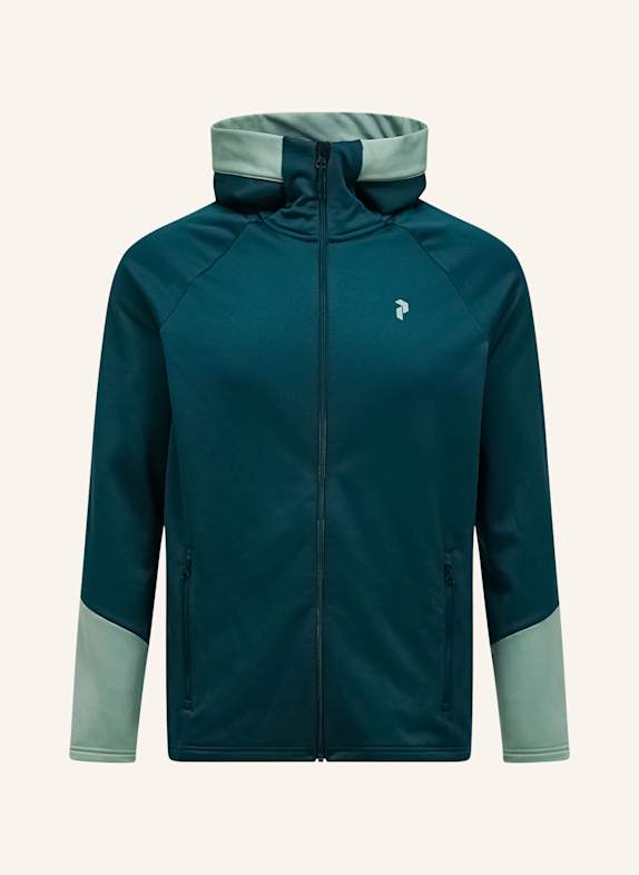 Peak Performance Midlayer-Jacke RIDER ZIP HOOD NEONBLAU